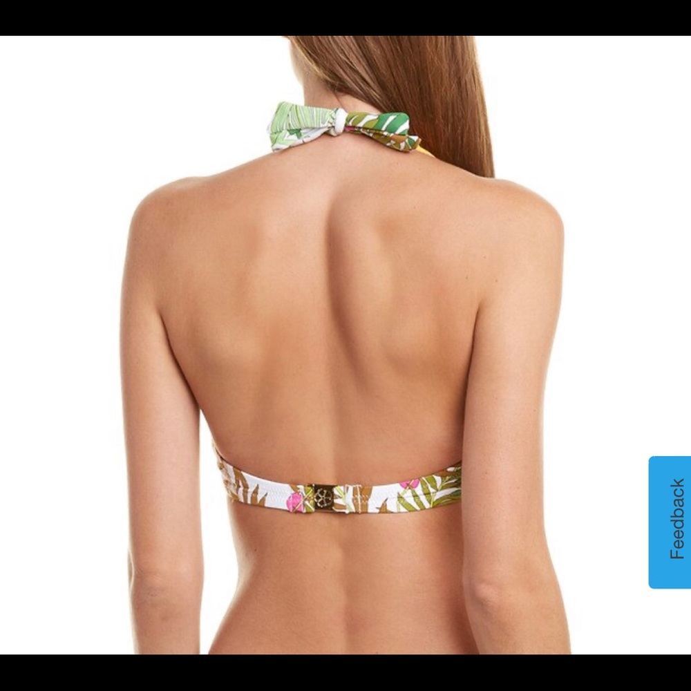 NWT Trina Turk It's Bananas Twist Front Bikini Top - Picture 3 of 12